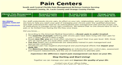 Desktop Screenshot of paincenters.com