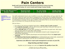 Tablet Screenshot of paincenters.com